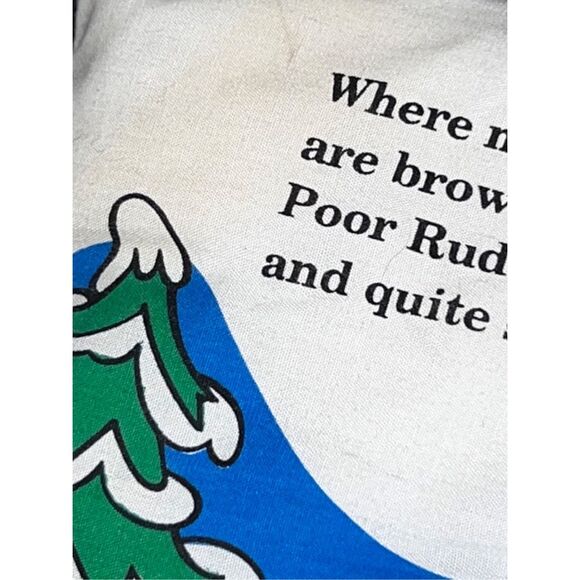 Vintage 1996 Wicklow Co. Rudolph The Red-Nosed Reindeer 13"x10" Plush Book - Picture 3 of 6